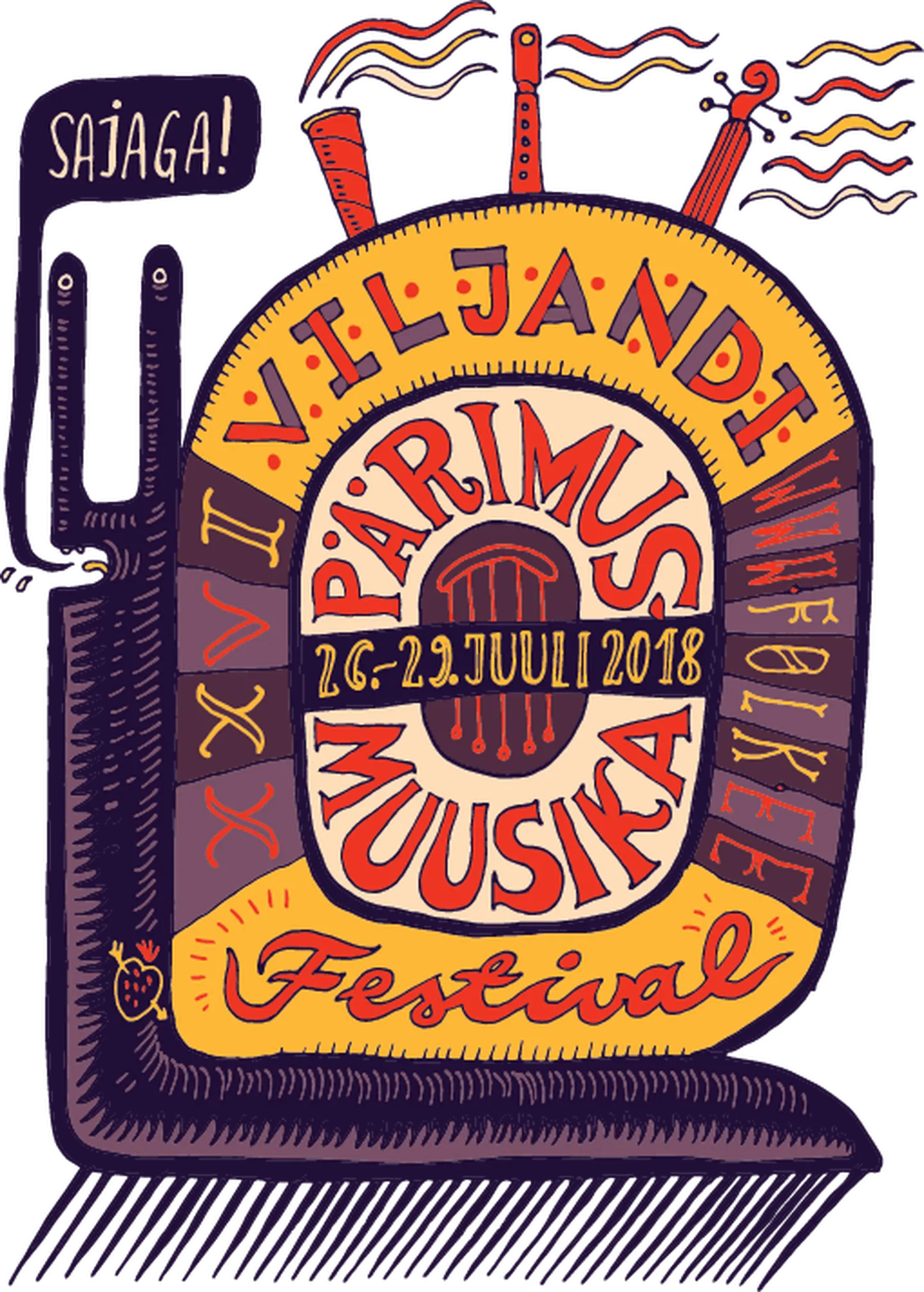 XXVI Viljandi pärimusmuusika festivali teemaks on «Sajaga!»