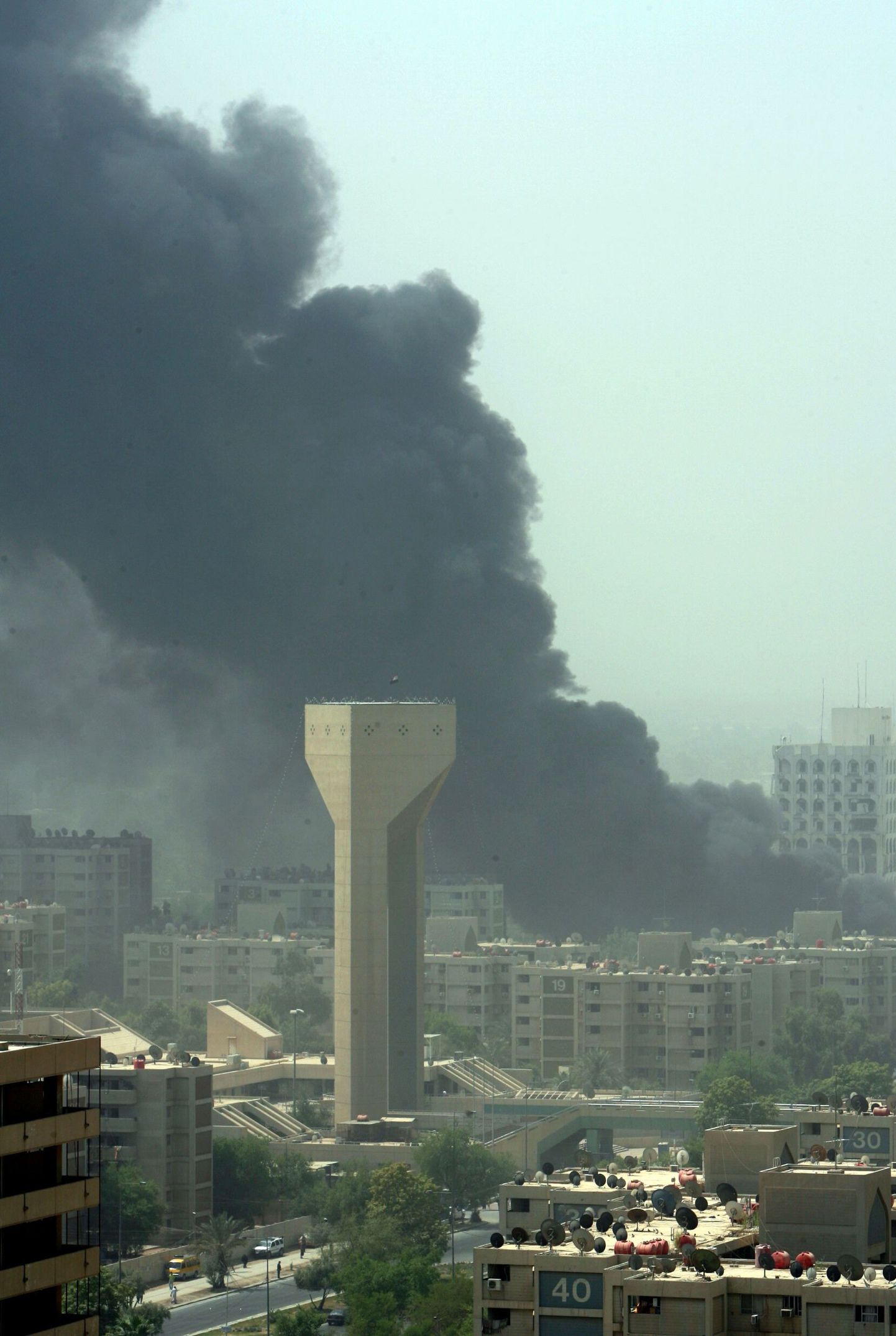 Suitsupilv Bagdadi kohal täna