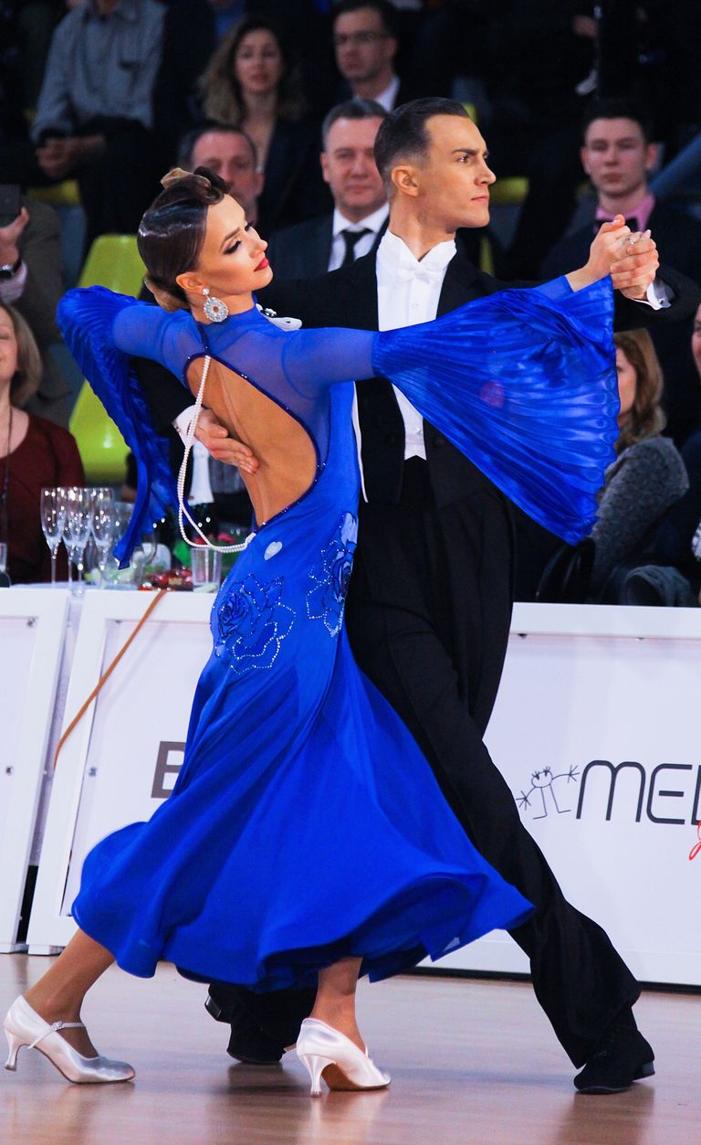 Latvijas sporta deju pāris Edgars Līnis un Elīza Ancāne