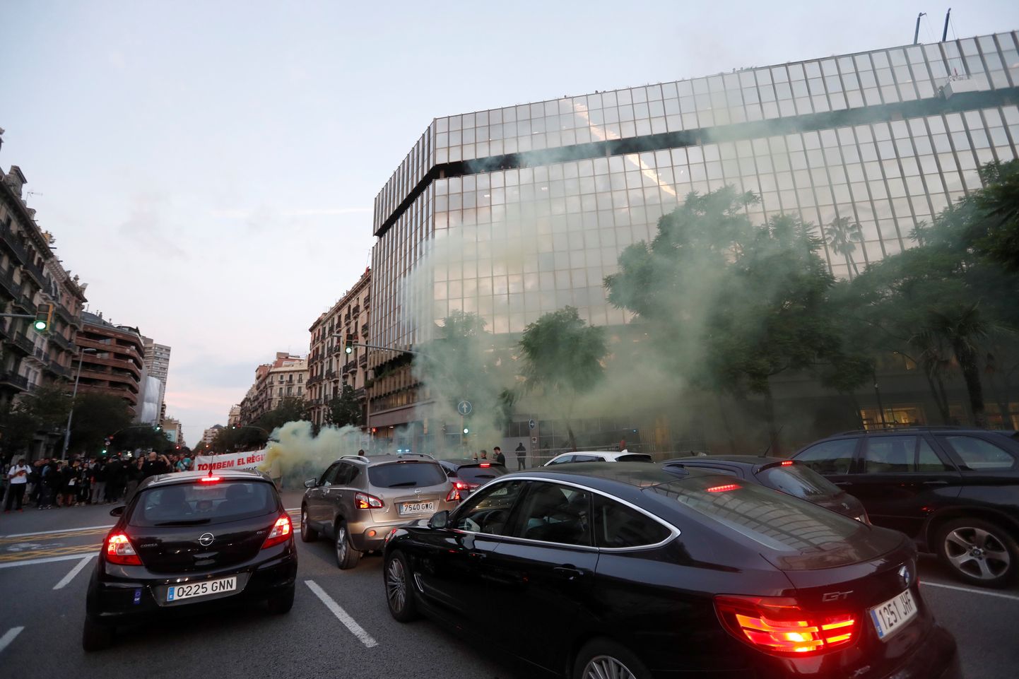 Meeleavaldajad blokeerisid Barcelonas tänavad.