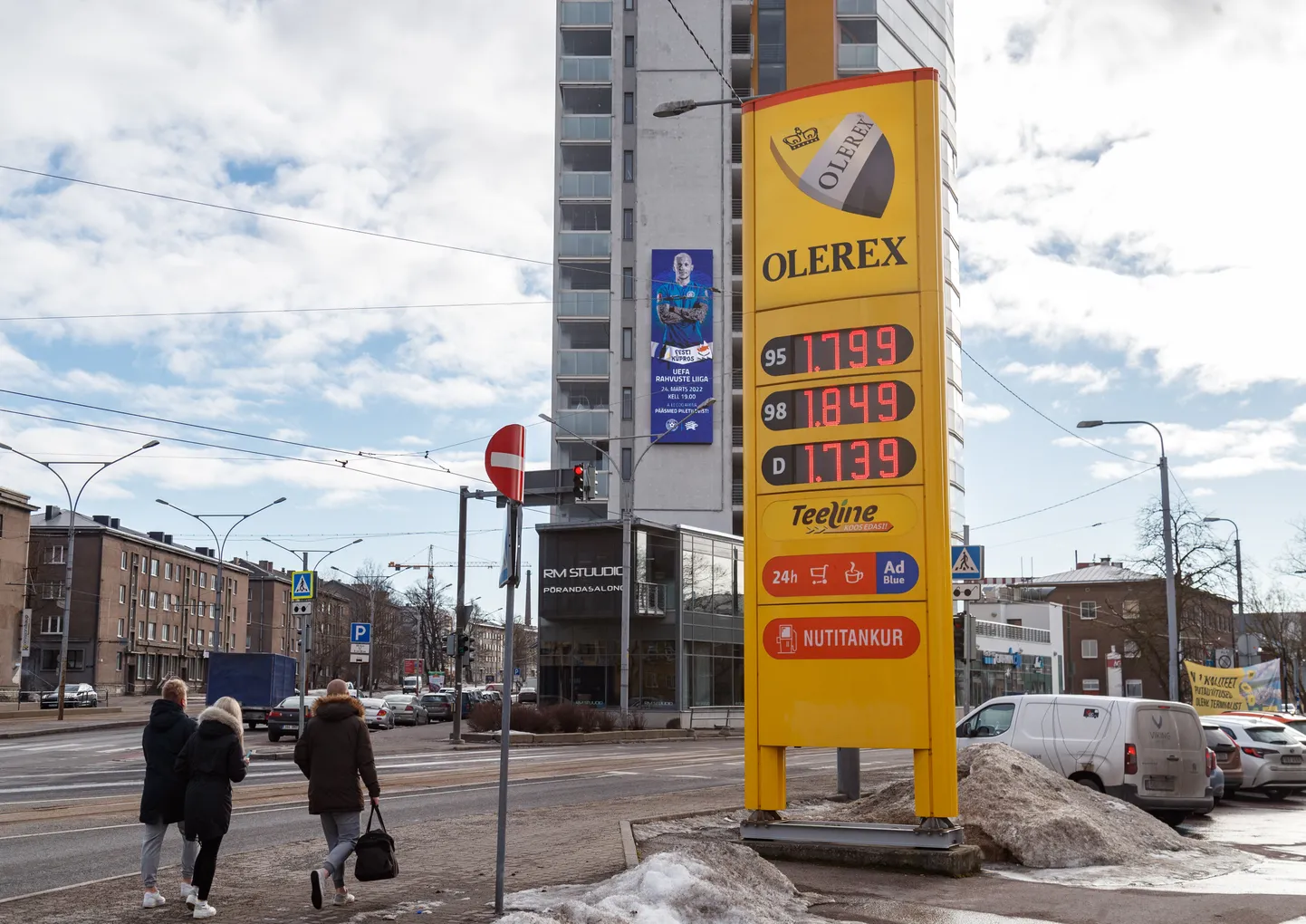 Mootorikütuste hinnad Tallinna tanklates 03.03.2022