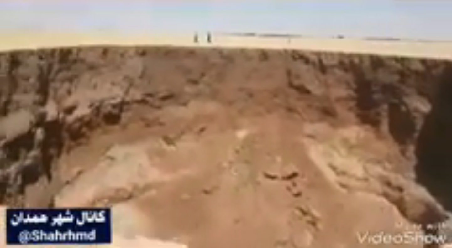 Iraanis tekkinud hiiglaslik pinnasesüvik.