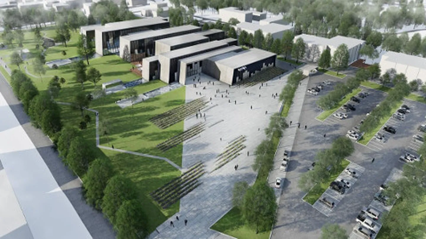 Selline näeks välja Tallinna Piritale kavandatud sisekaitseakadeemia uus kompleks. Kui valitsus langetaks järgmisel nädalal otsuse rajada see hoone pealinna, saaks see valmis 2019. aastaks.