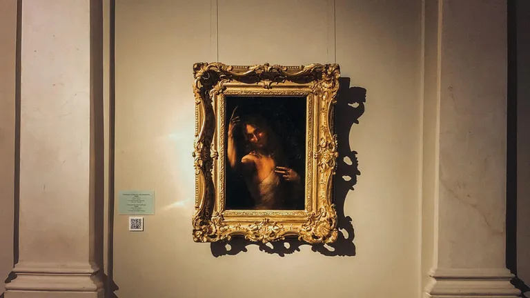 Копия картины Леонардо в Эрмитаже