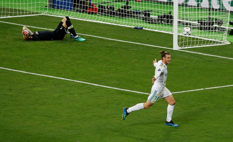 Liverpooli väravavaht Loris Karius ja Madridi Reali äärepoolkaitsja Gareth Bale