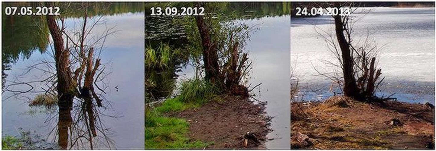 Уровень воды в куртнаских озерах понижается.