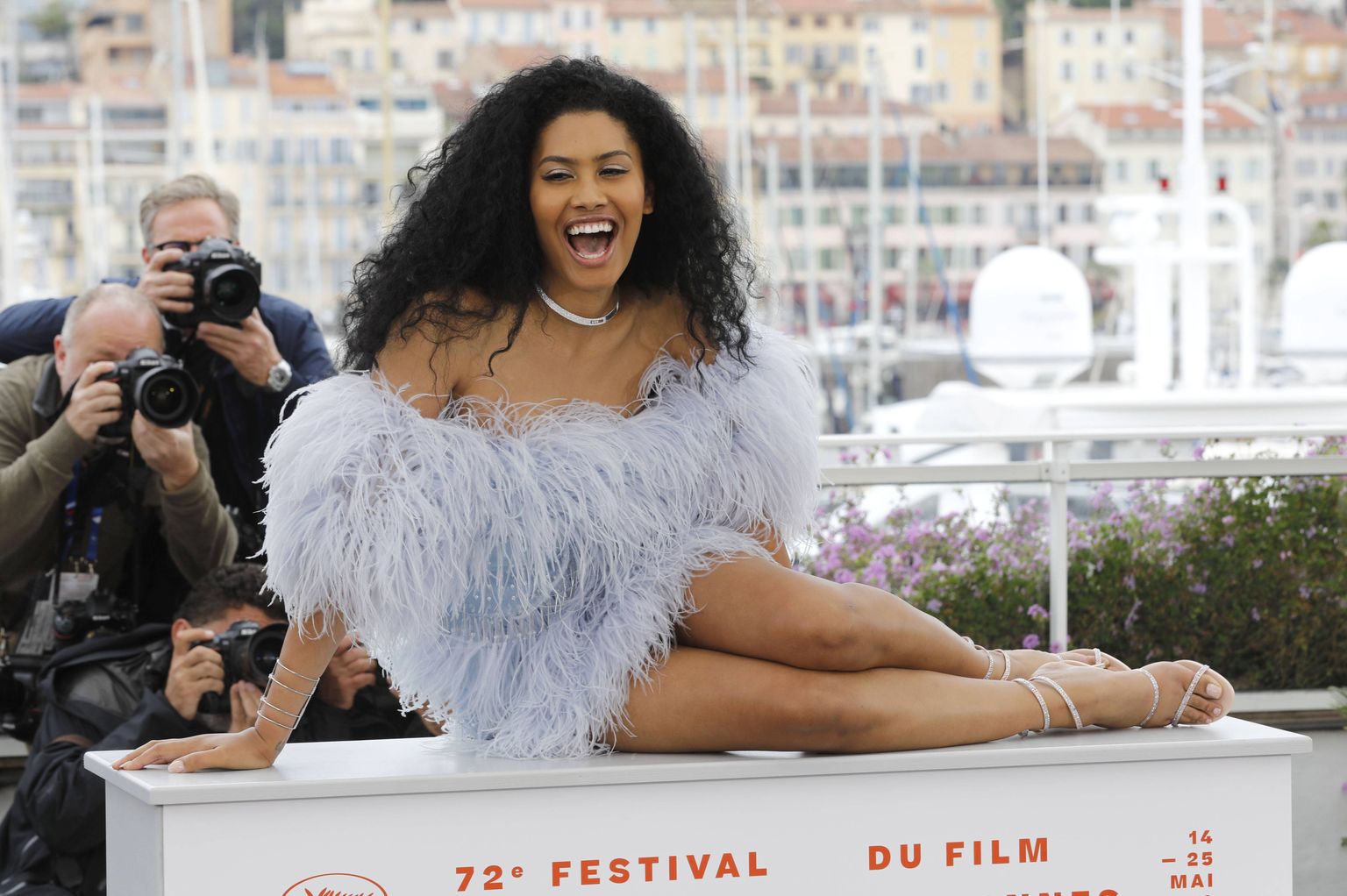 Leyna Bloom mais 2019 Prantsusmaa Cannes'i filmifestivalil