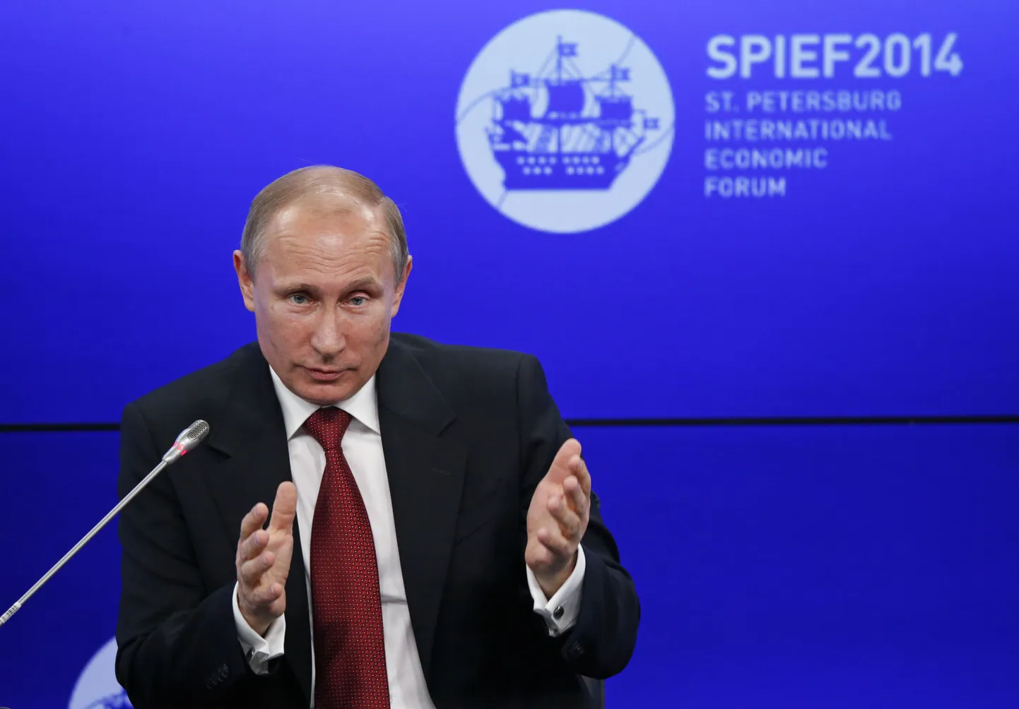 Vene president Vladimir Putin Peterburi rahvusvahelisel majandusfoorumil (SPIEF) 23. mail.