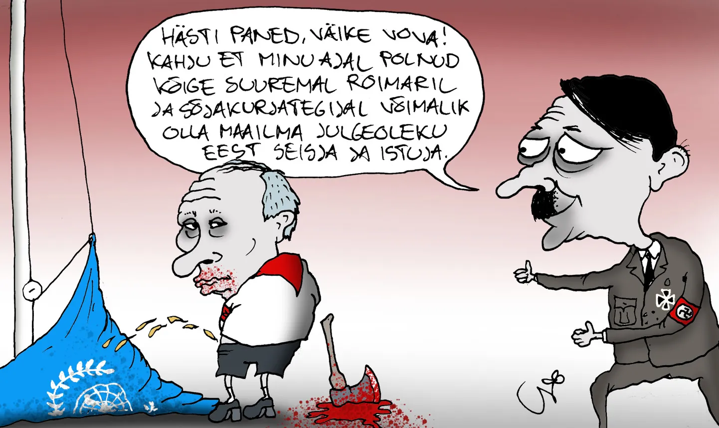 Urmas Nemvalts joonistab.