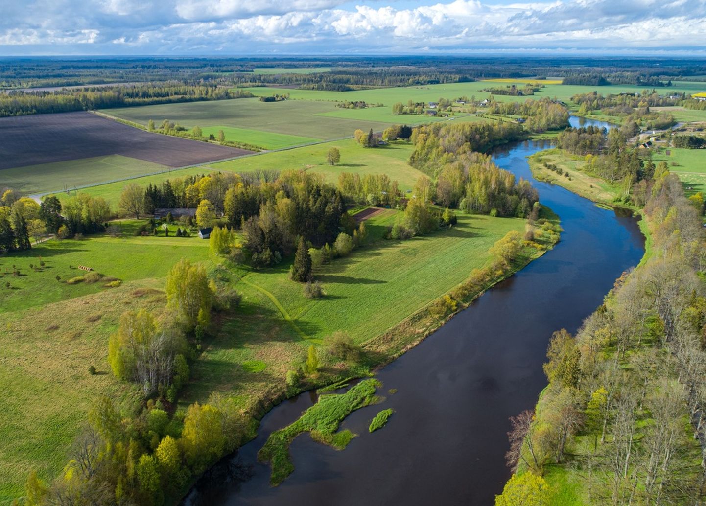 Paindlikud tööviisid muudavad noortele peredele ahvatlevaks ka suuremate linnade lähedased looduskaunid piirkonnad. Fotol Pärnu jõgi.