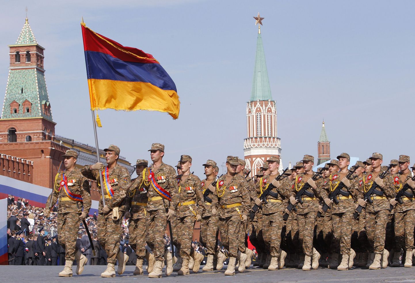 Armeenia sõdurid tänavu 9. mail Moskvas paraadil.