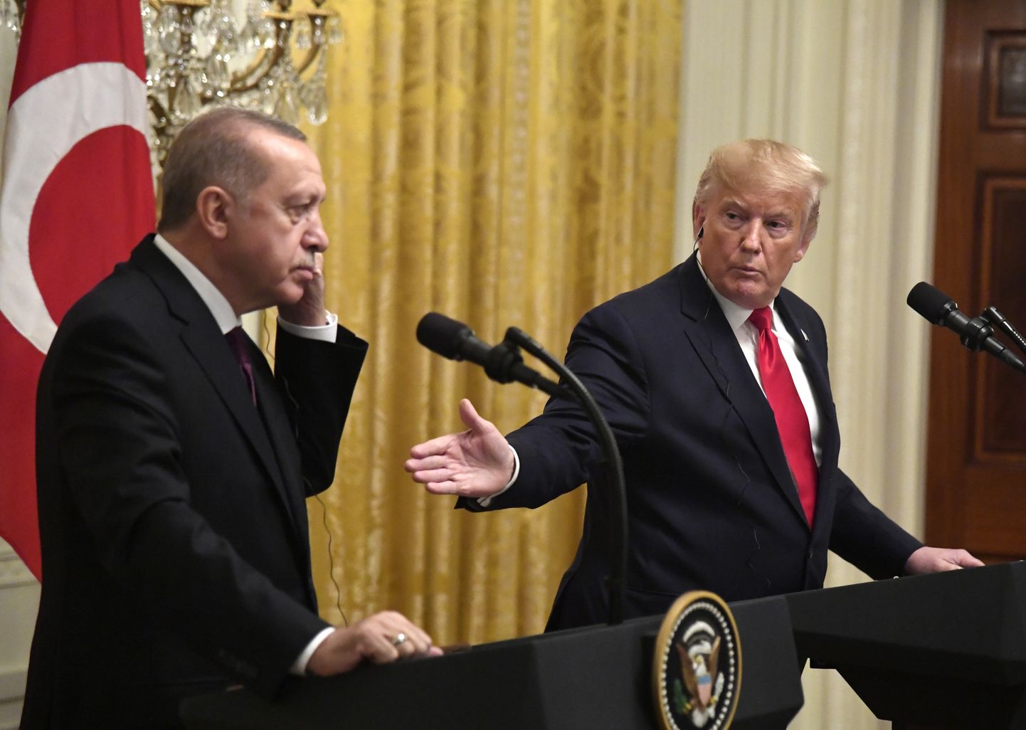 Türgi president Recep Tayyip Erdoğan ja USA president Donald Trump.