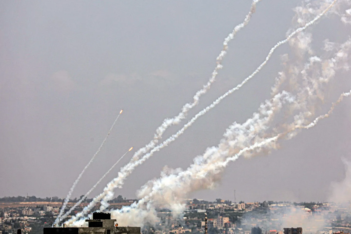 Rakettide tulistamine Gaza sektoris. 13. mai 2023.