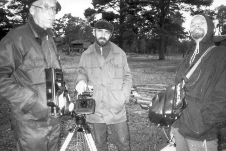 Lennart Meri, Ago Ruus ja Enn Säde 1988. aastal Siberis filmivõtetel. FOTO: