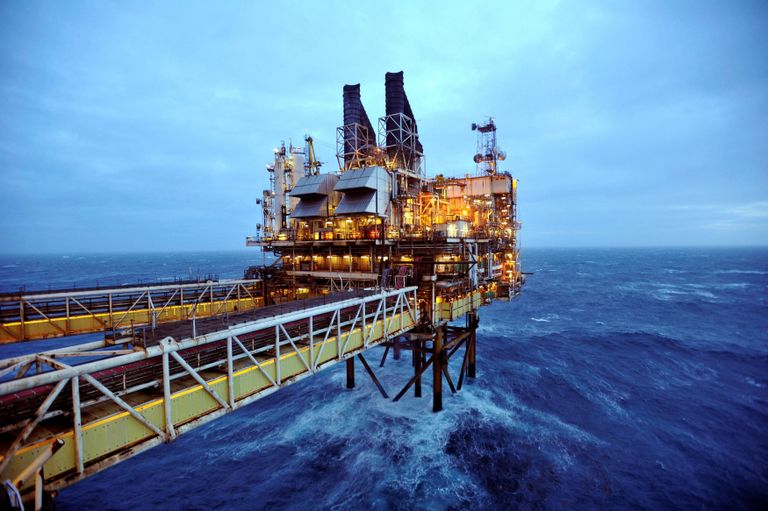 Naftaplatvorm Põhjameres. Naftahinnad nägid eelmisel nädalal korralikku langust.