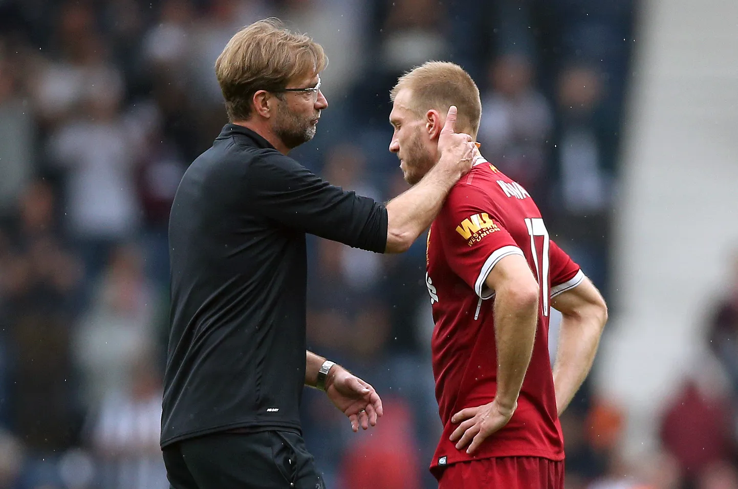 Liverpooli peatreener Jürgen Klopp ja Ragnar Klavan.