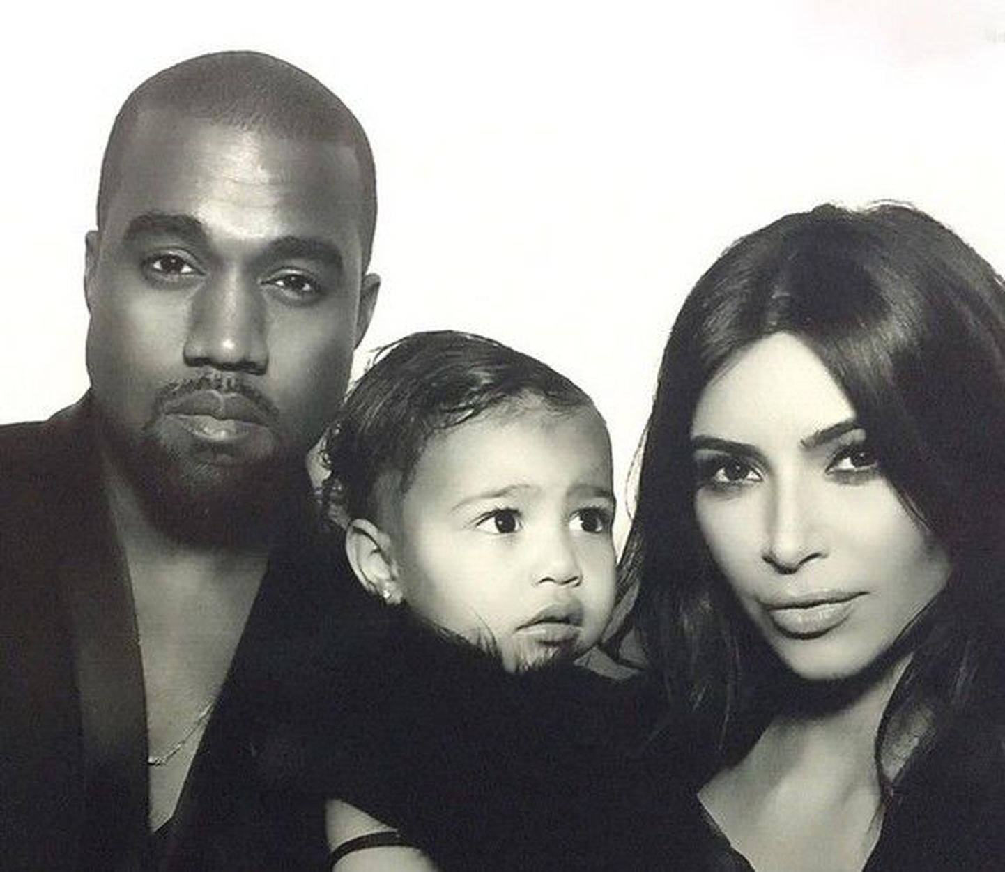 Kanye West, North West ja Kim Kardashian West
