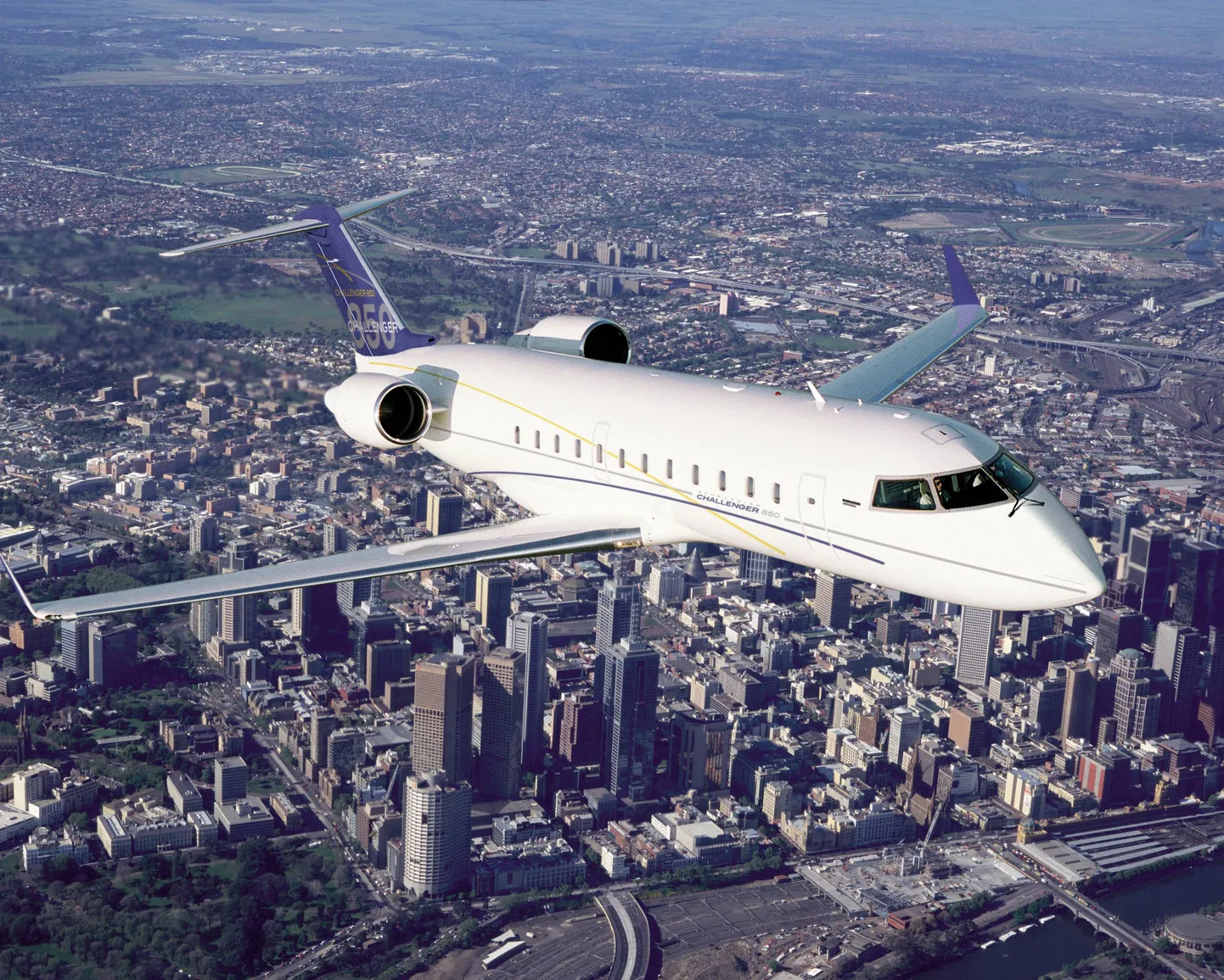 Пассажирский самолет Bombardier Challenger. Иллюстративное фото.