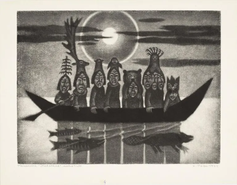 Kaljo Põllu „Päikesevene“ (1974) sarjast „Kodalased“, Eesti Kunstimuuseum.