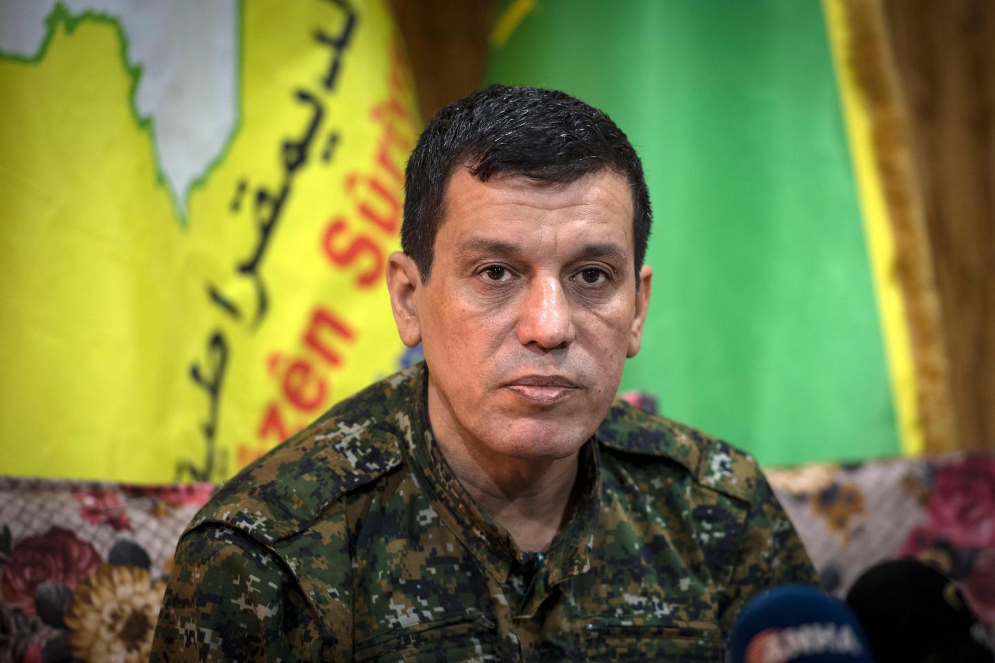 Mazlum Abdi, Süüria Demokraatlike Jõudude (SDF) juht 24. oktoobril.