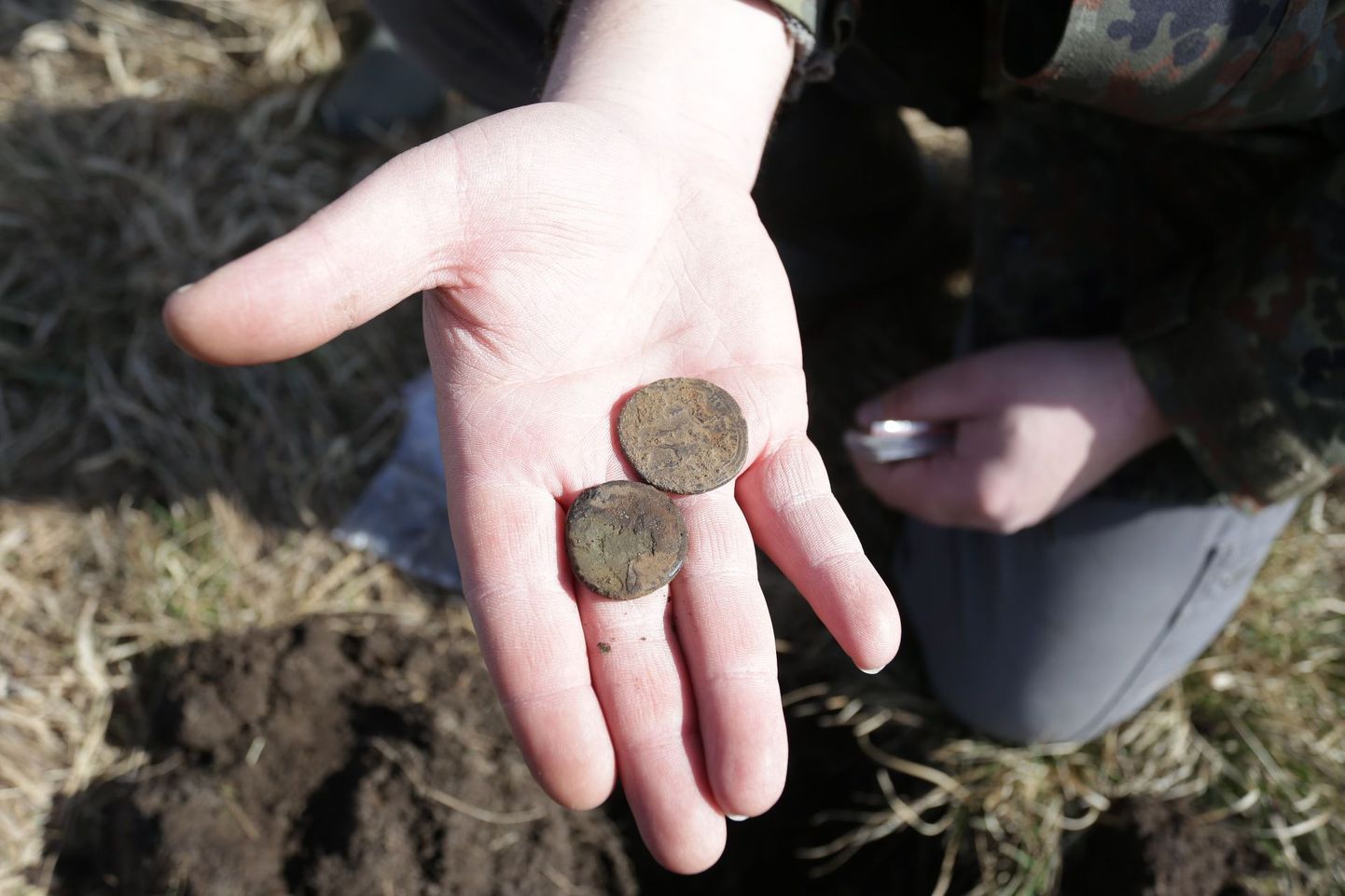 Монеты, найденные в Ухтна. Снимок иллюстративный.
