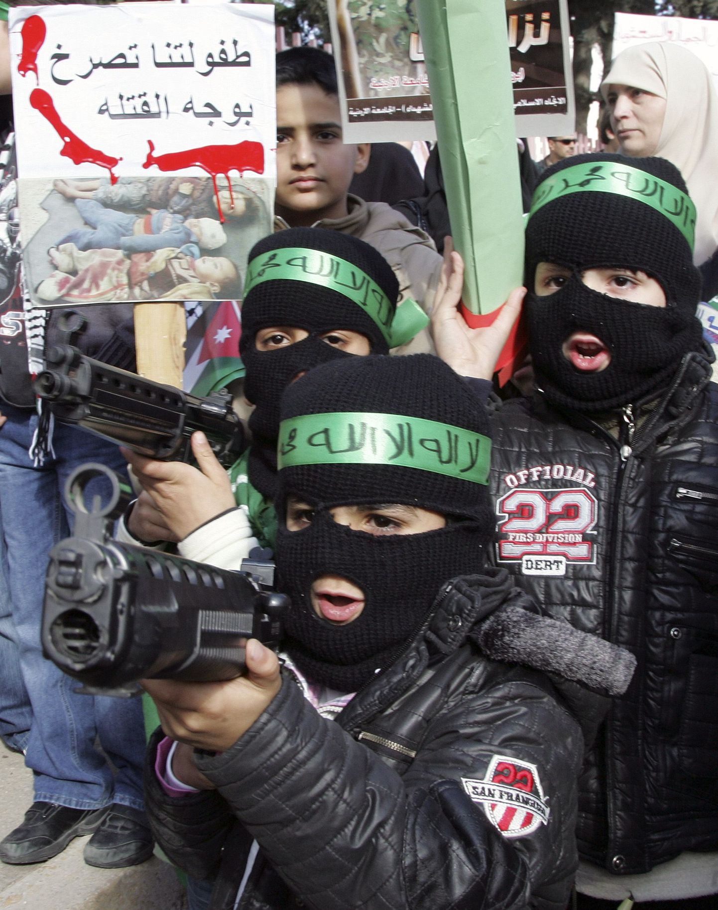 Gaza sektorit kontrolliva Palestiina islamistliku äärmusrühmituse Hamas võitlejad.