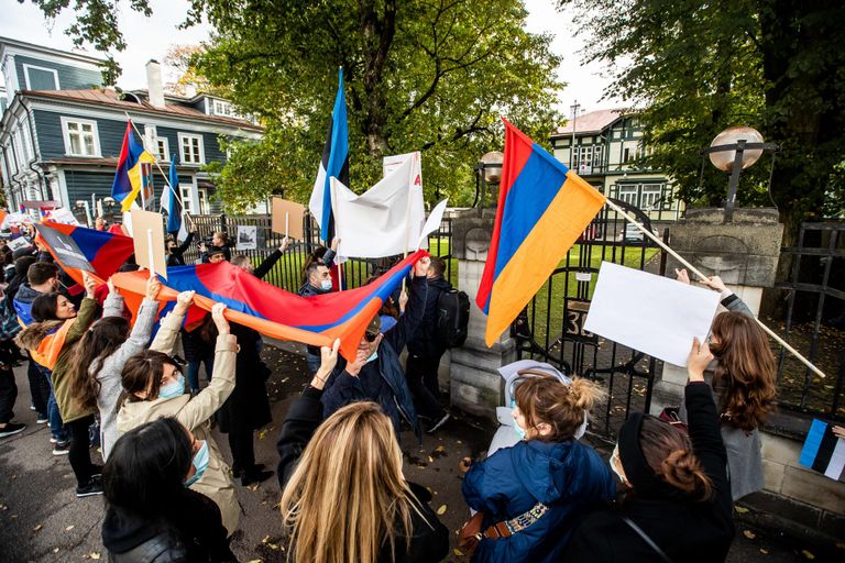 Eesti armeenlaslaste meeleavaldus Tallinnas.