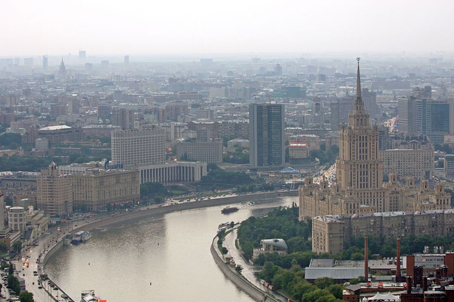 Vaade Venemaa pealinnale Moskvale. .
