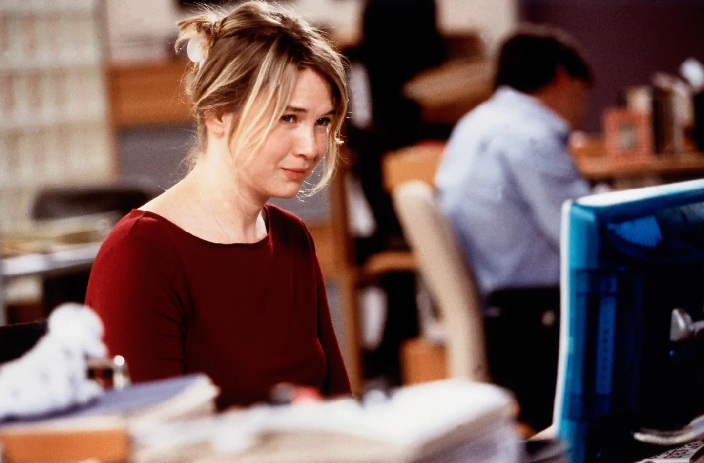 Рене Зеллвегер в фильме «Дневник Бриджет Джонс» (2001).