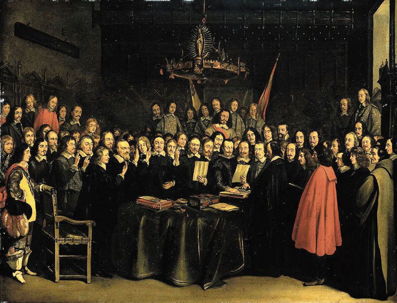 Münsteri rahulepingu ratifitseerimine pärast 30-aastast sõda – tänapäeva suveräänsusele on alus pandud.