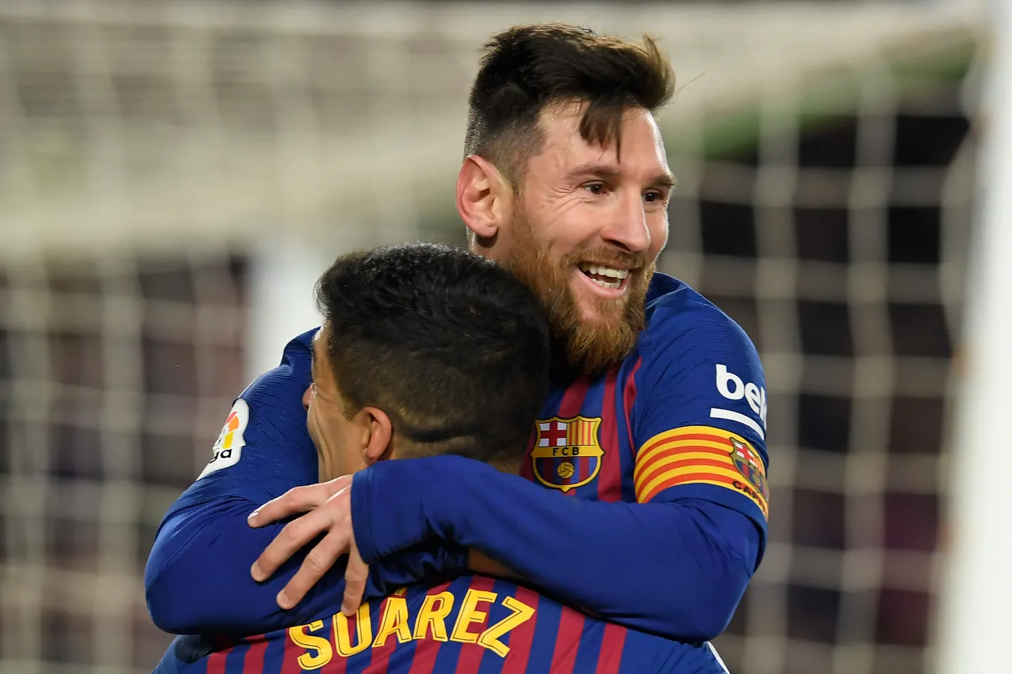 Barcelona ründajad Lioenl Messi ja Luis Suarez.