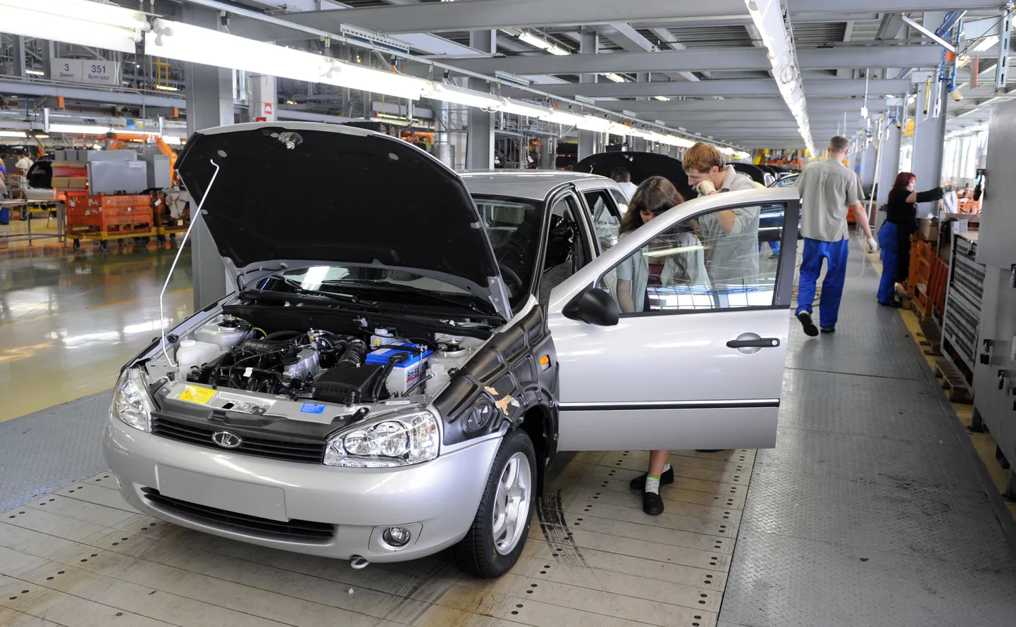 Sõiduauto Lada Kalina AvtoVAZi tehases