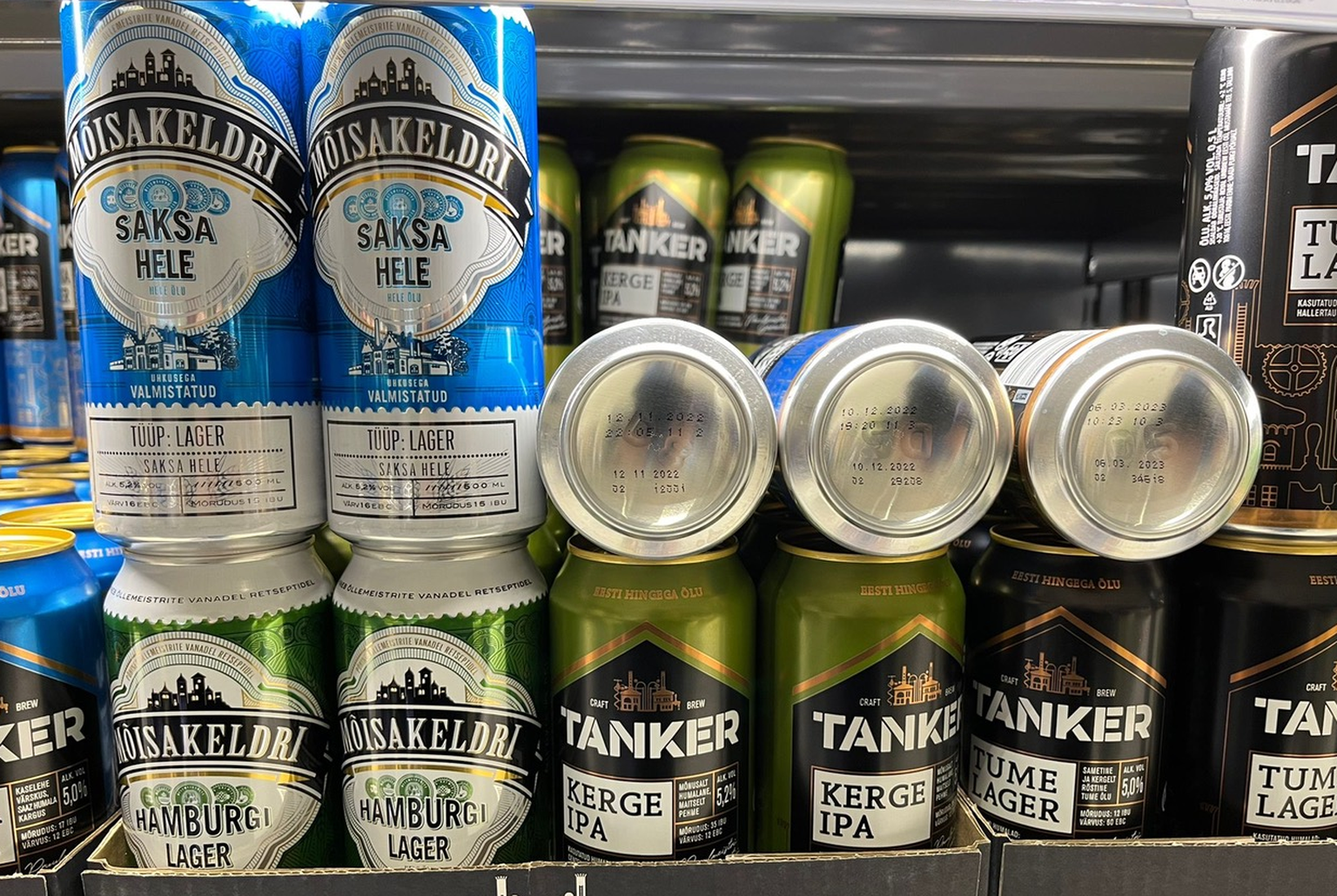 Manor cellar and Tanker beers on the store.