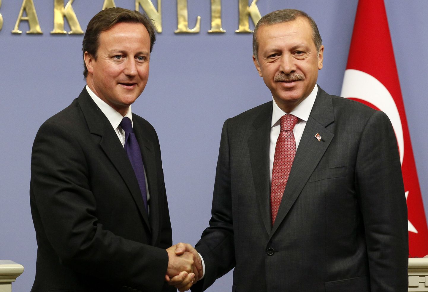 Suurbritannia peaminister David Cameron koos Türgi ametivenna Tayyip Erdoganiga