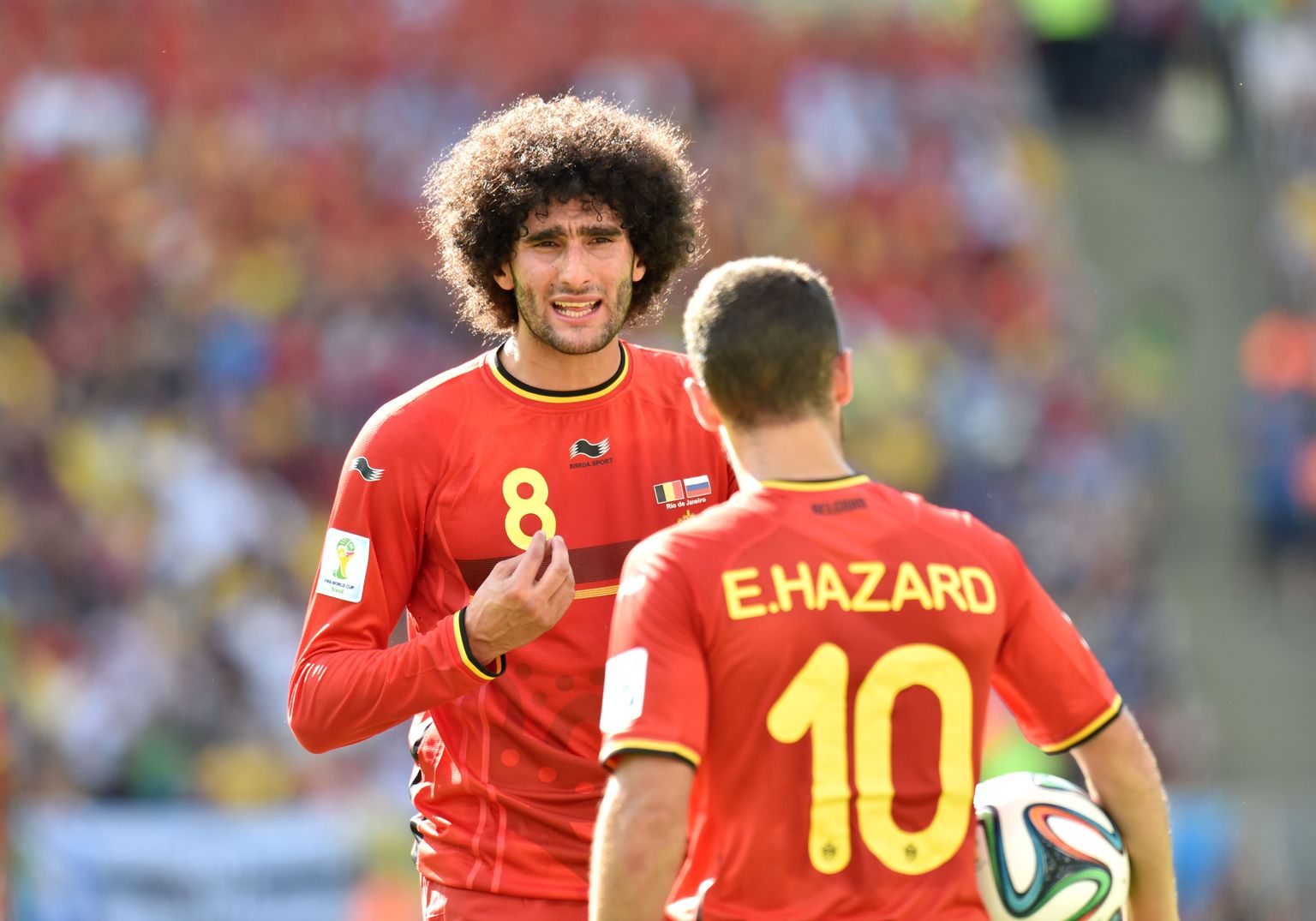 Belgia ässad Marouane Fellaini ja Eden Hazard tulevad eeldatavasti kahe aasta pärast Tallinnasse.