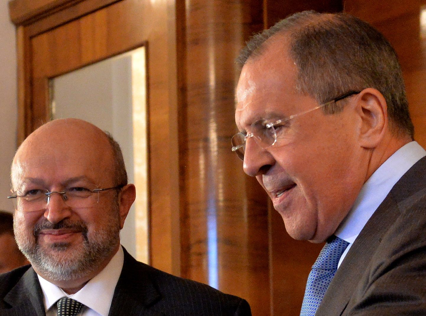 Vene välisminister Sergei Lavrov (paremal) ja OSCE peasekretär Lamberto Zannier Moskvas.