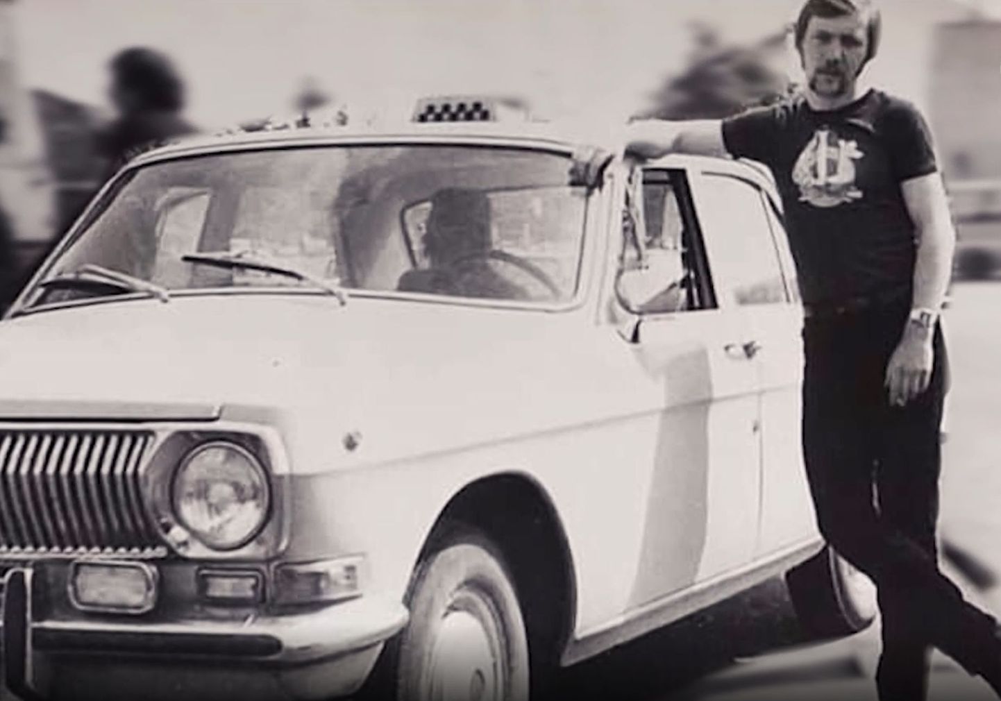 Taksojuht Erik Rosenthal 1980. aastatel.