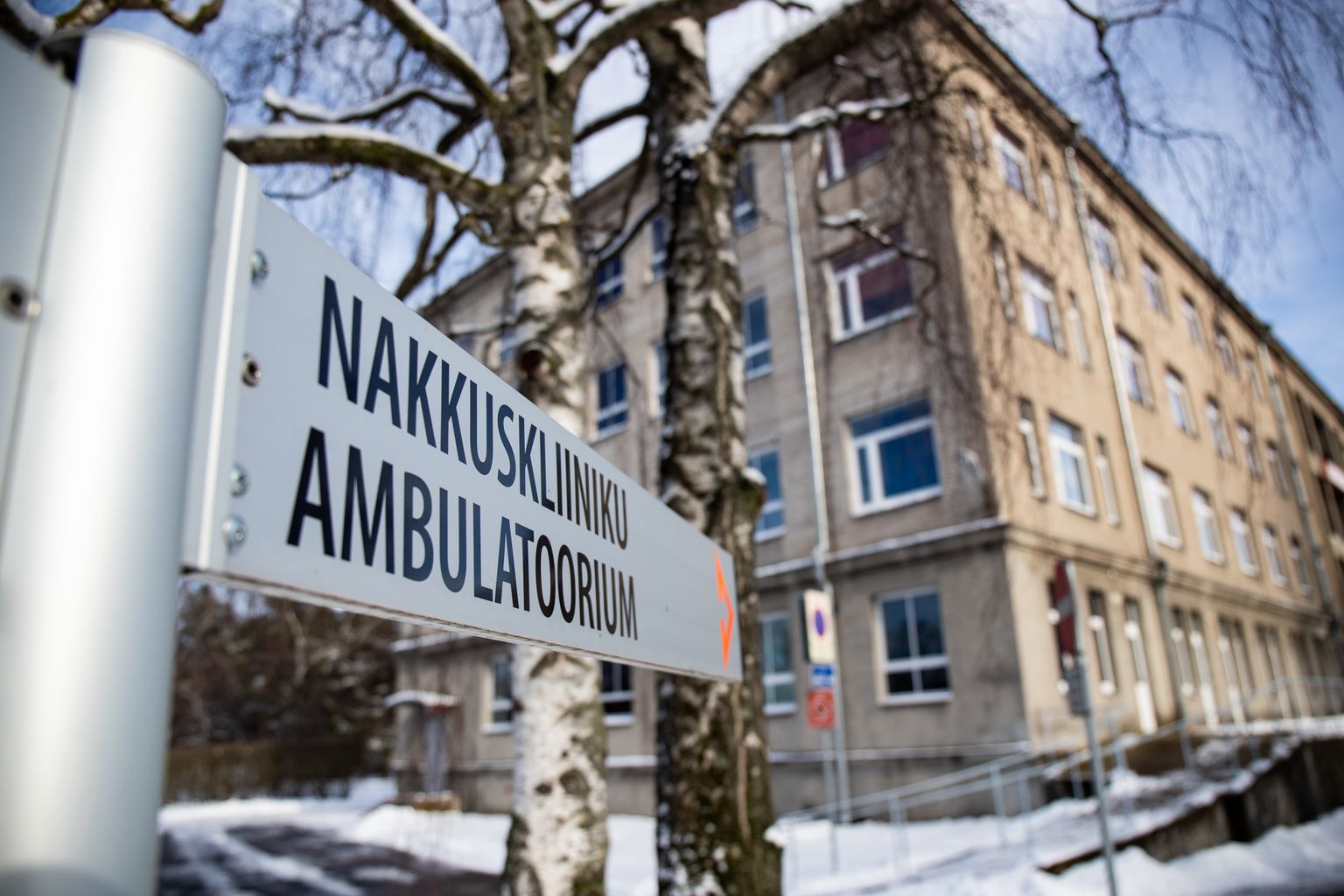 Lääne-Tallinna Keskhaigla Nakkuskliinik. Pilt on artiklit illustreeriv.