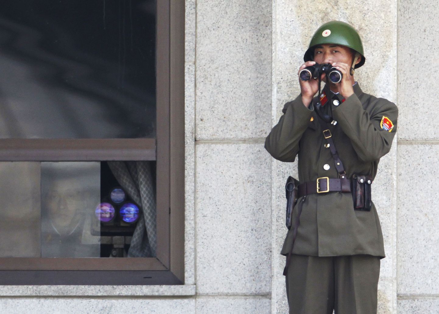 Põhja-Korea sõdur Panmunjomi demilitariseeritud tsoonis