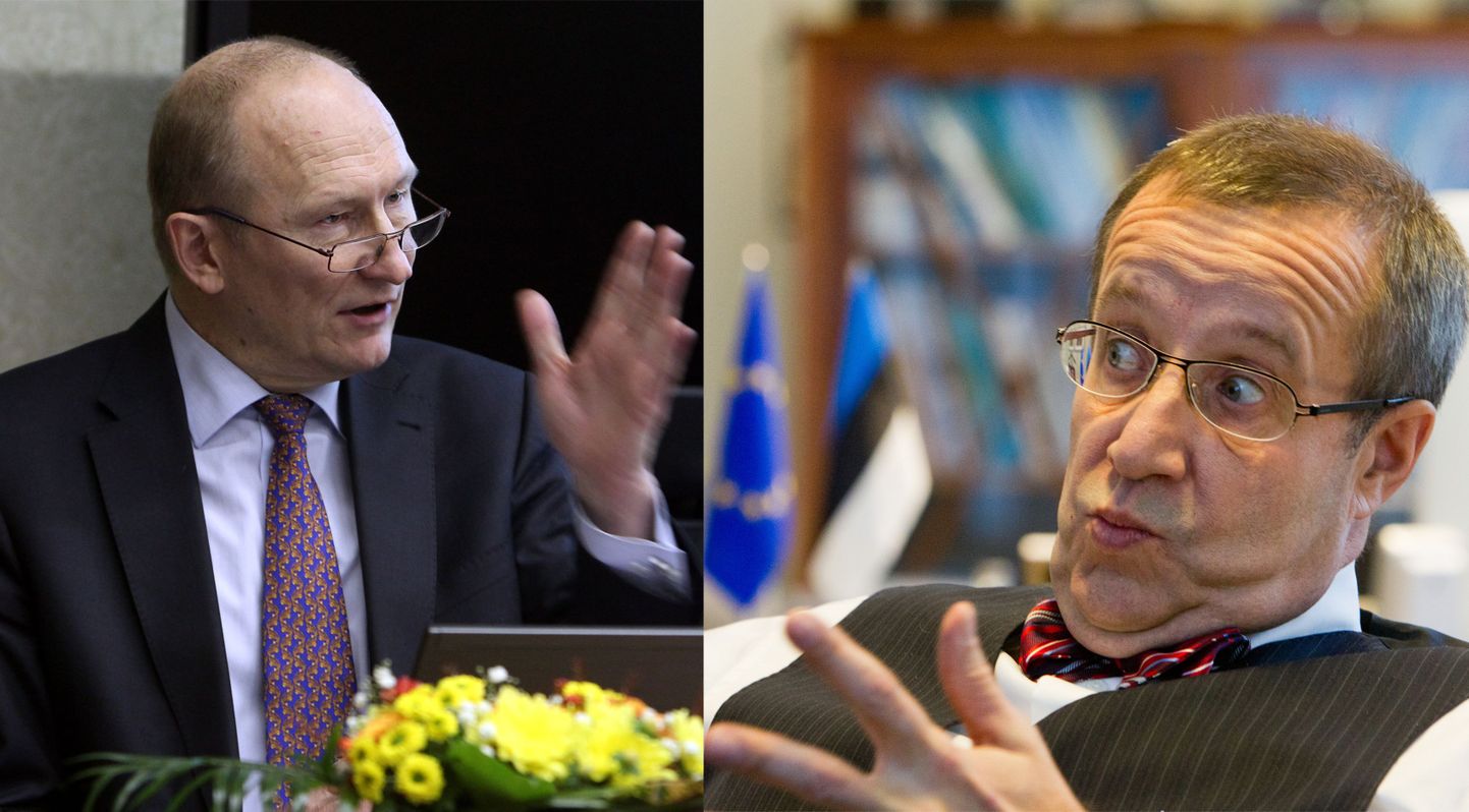 Haridus- ja teadusminister Jaak Aaviksoo ja president Toomas Hendrik Ilves.