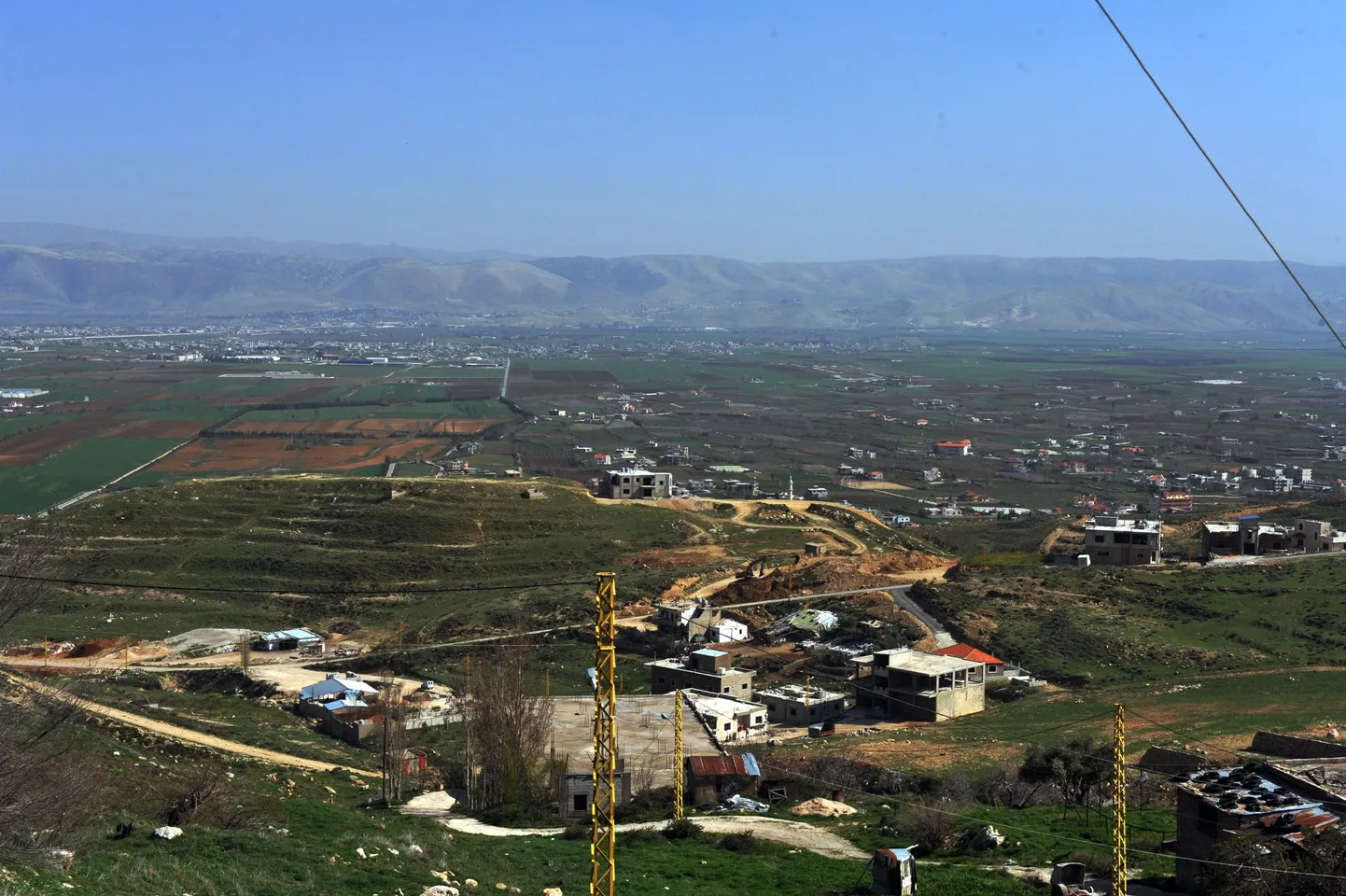 Долина Бекаа в Ливане.