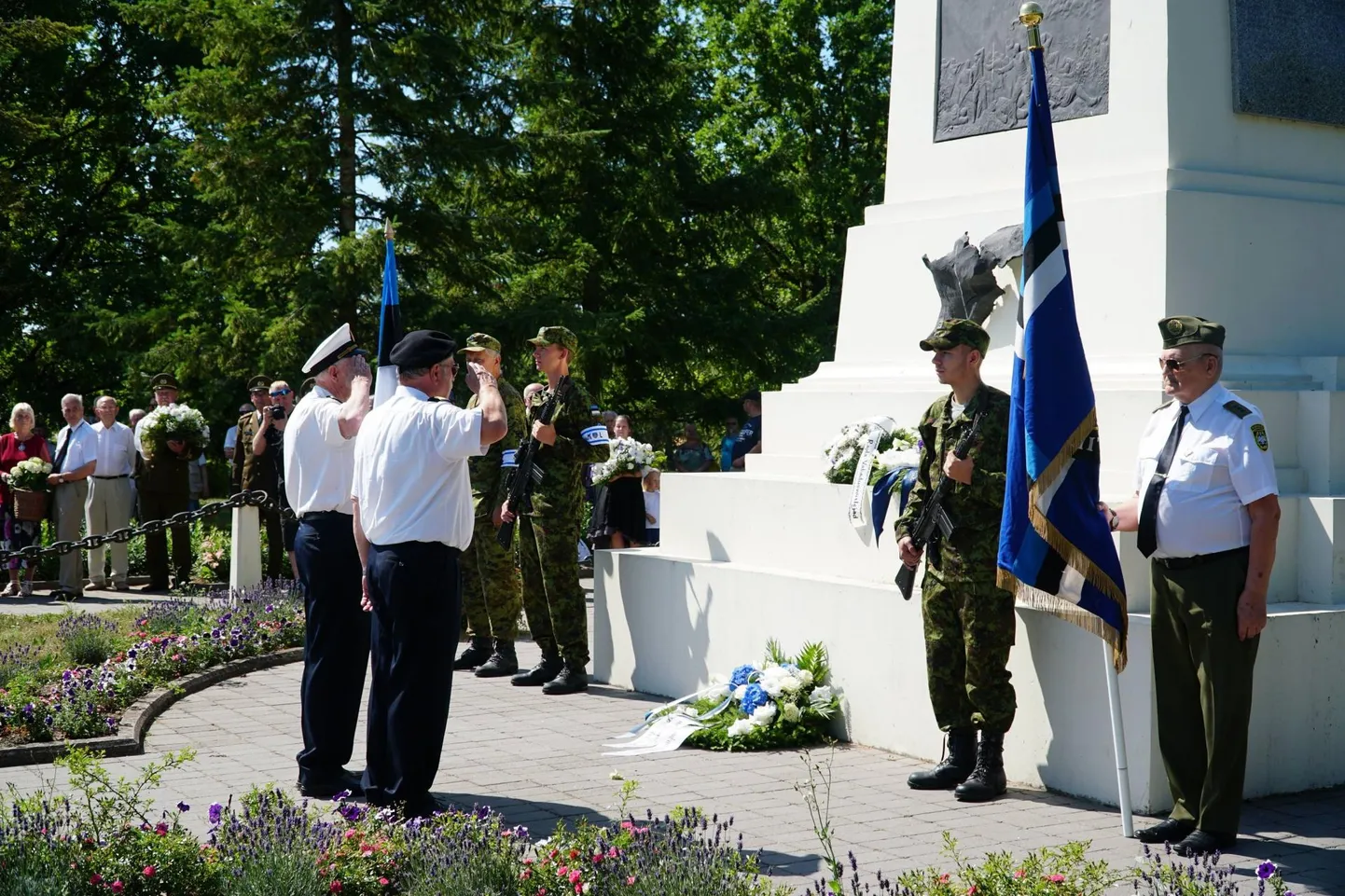 Eesti Vabadusvõitlejate Liidu kokkutulek Rakveres.