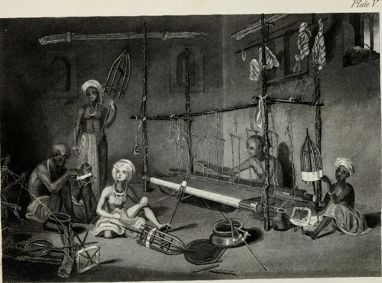 Kaasaegne illustratsioon James Yatesi teosele «Practical Manufacturer» (1873).
