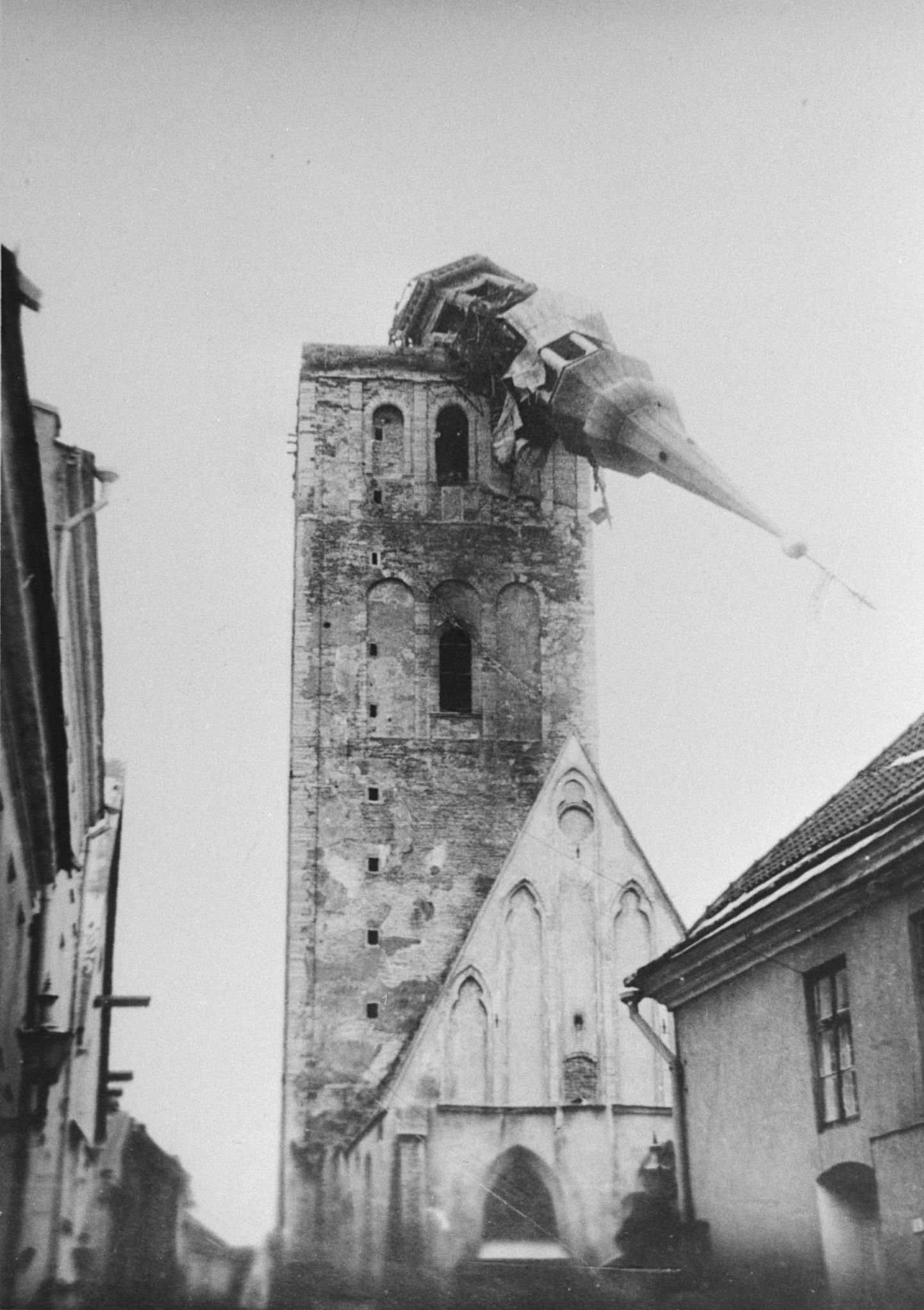 Niguliste kirik pärast põlemist. 13. oktoober 1982