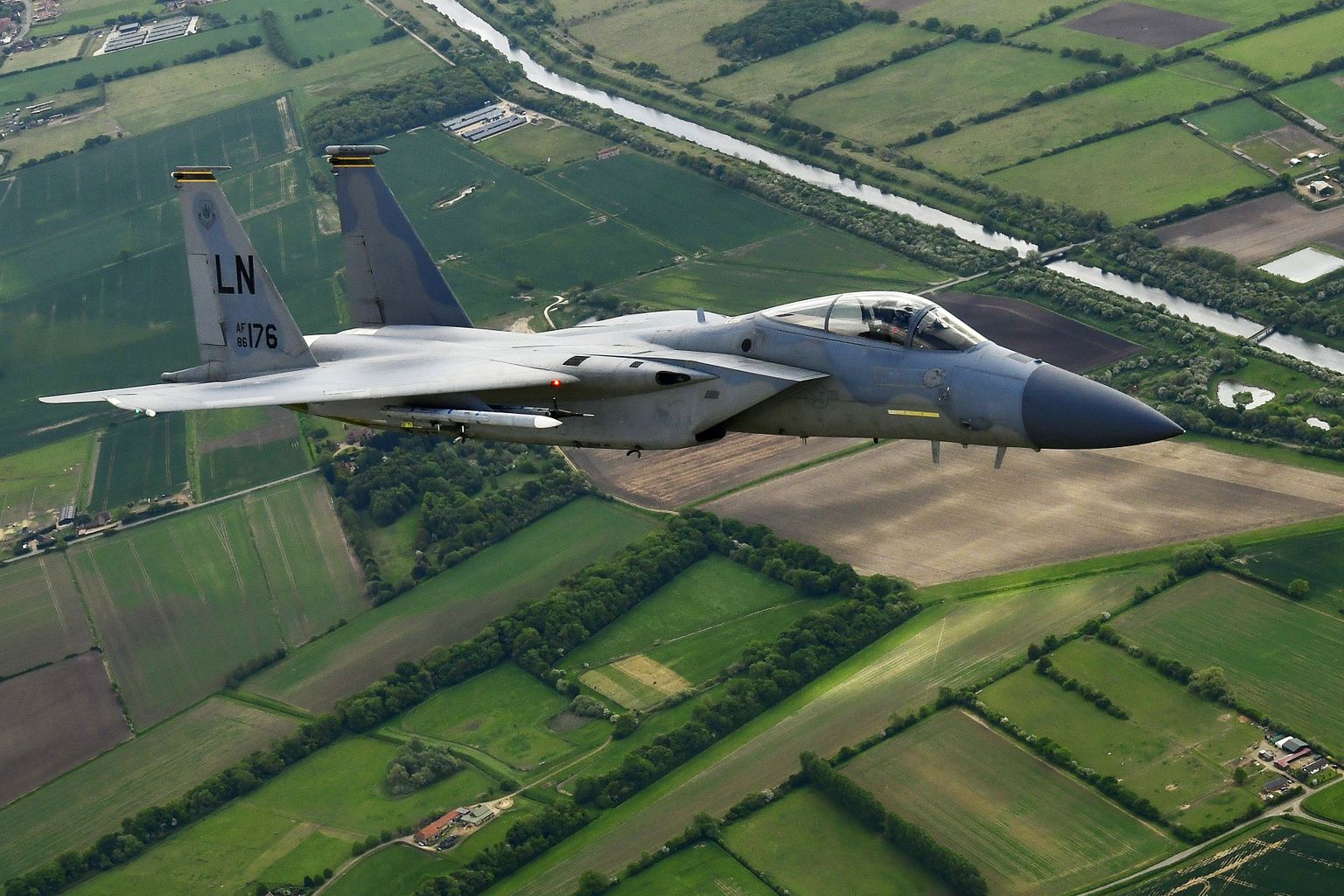 USA õhujõudude hävitaja F-15C Eagle. Pilt on illustratiivne.