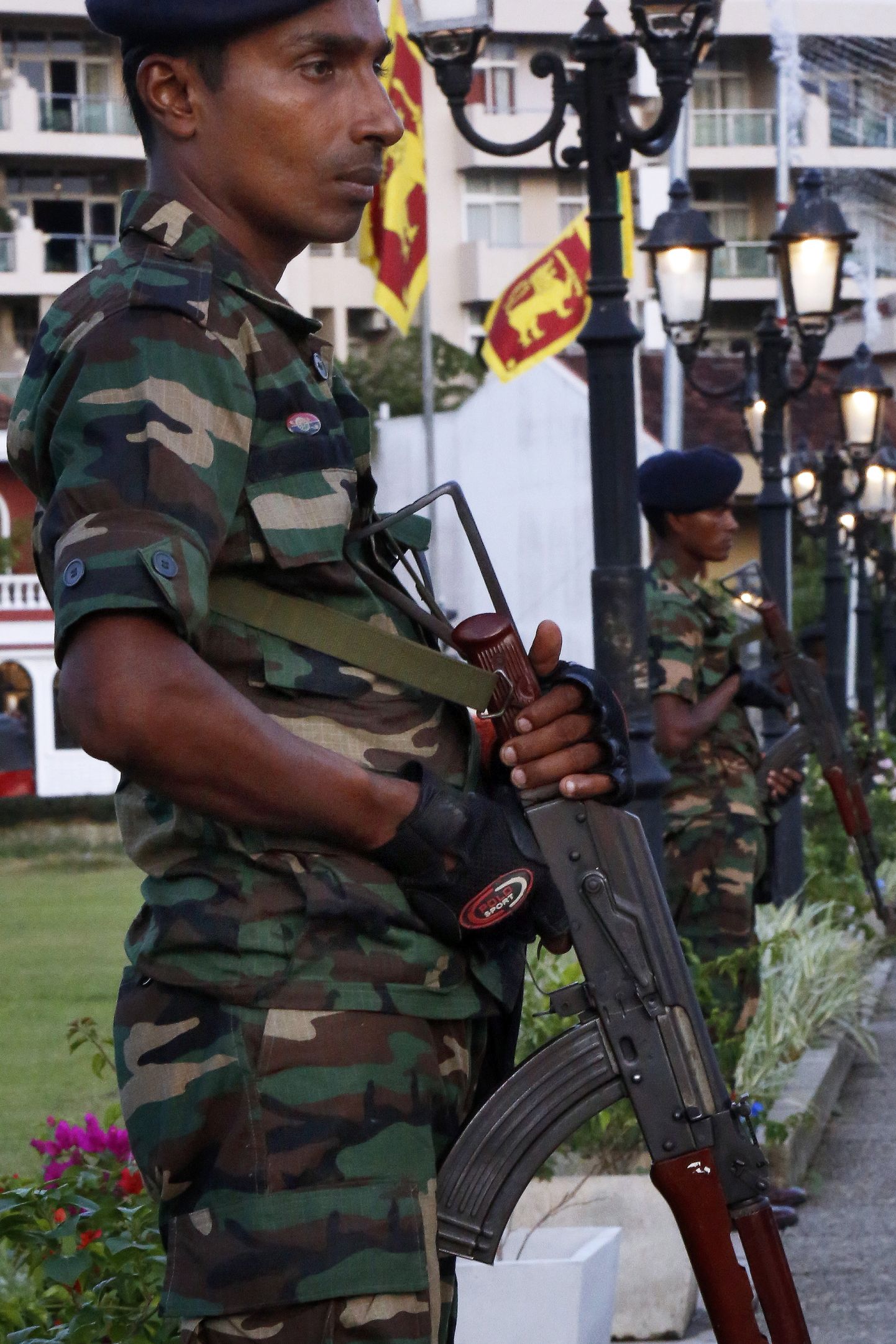 Sri Lanka sõdur laupäeval pealinnas Colombos.