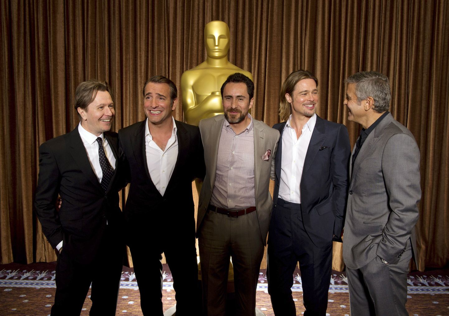 Gary Oldman, Jean Dujardin, Demian Bichir, Brad Pitt ja George Clooney