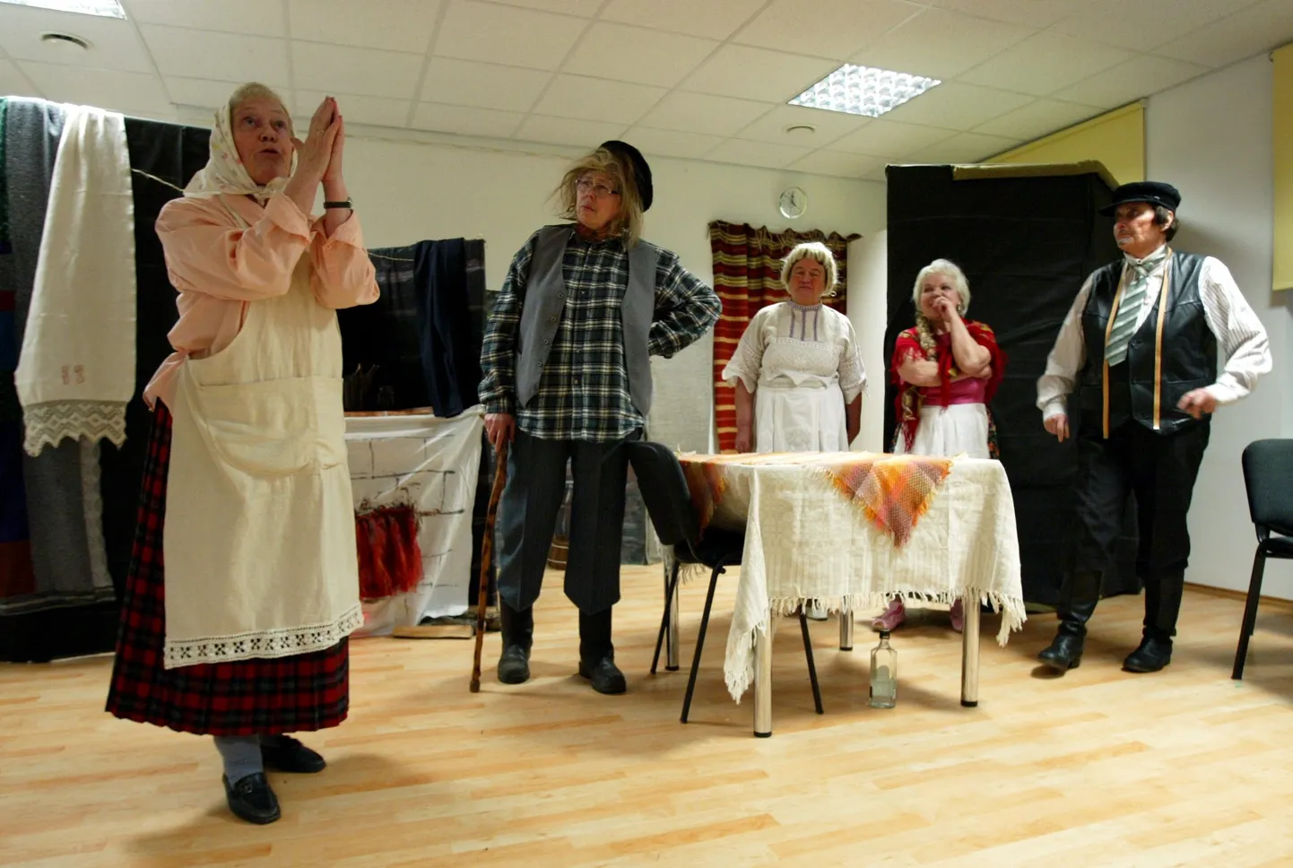 Näitering Rakvere pensionäride päevakeskuses.
