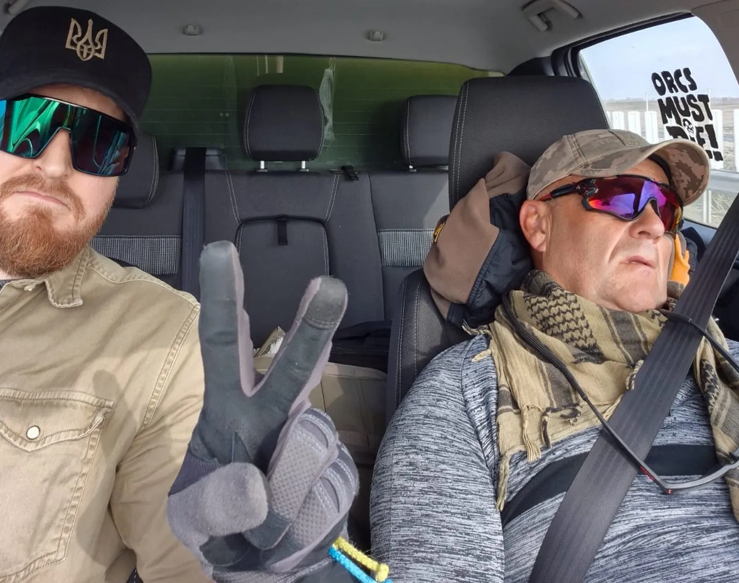 Reporter Madis Kimmel (vasakul) ja operaator Ivar Heinmaa.