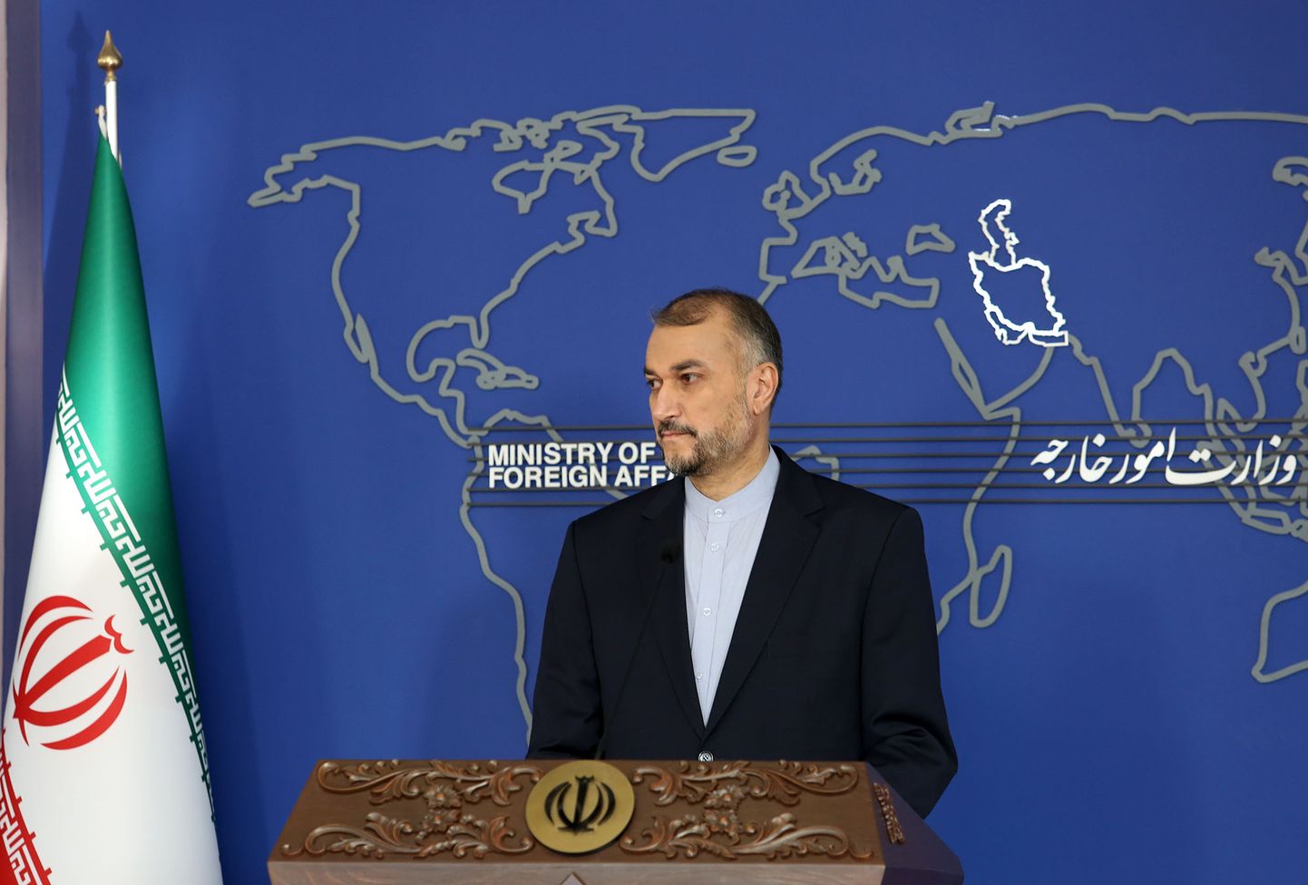 Iraani välisminister Hossein Amir-Abdollahiani.